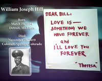 William J. Hill Funeral Dec. 7, 2019